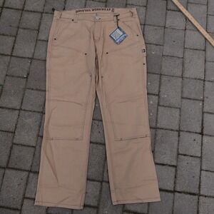Dovetail Workwear Anna Task Pants Women's 18/32 (Actual 36x30) Brown Canvas NWT